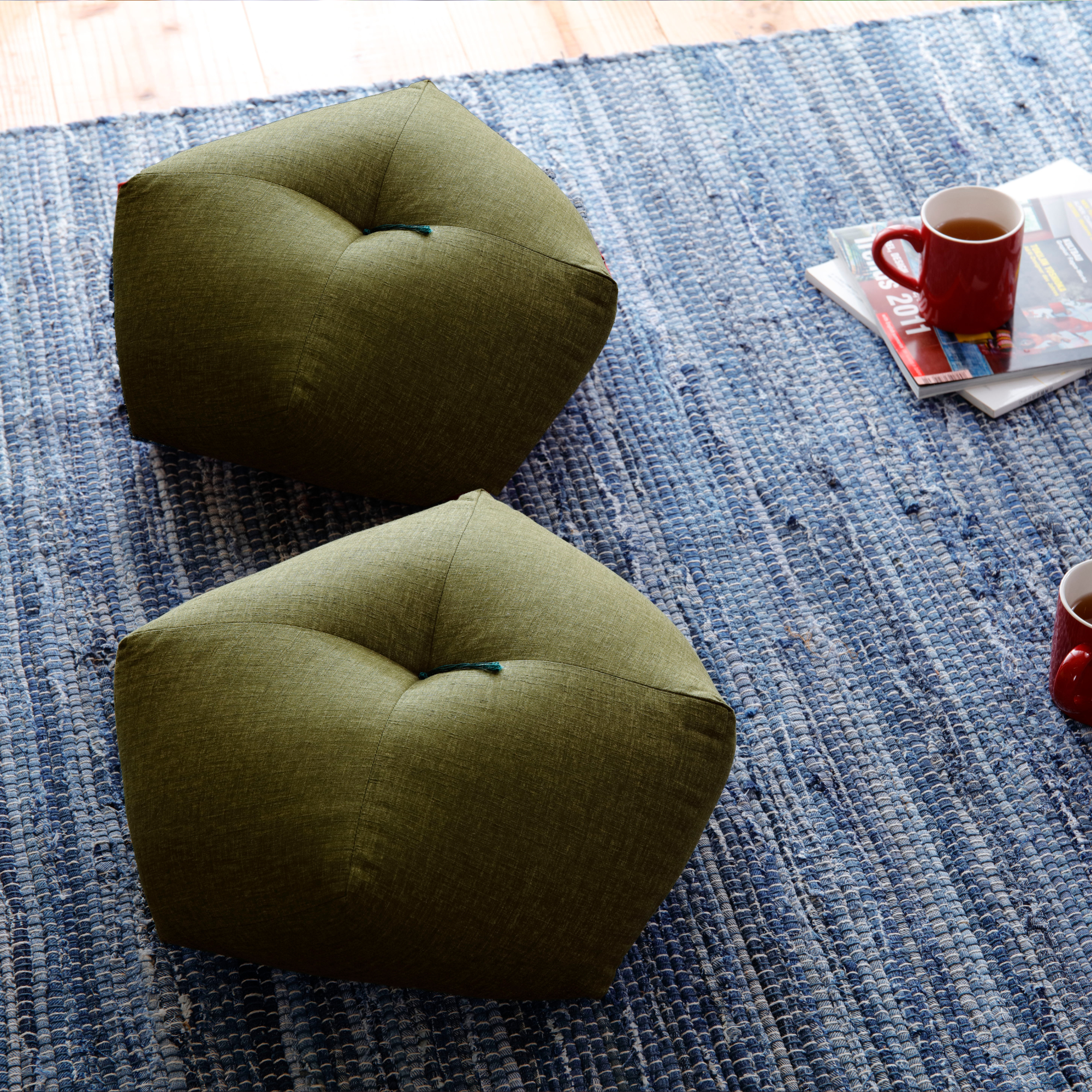 おじゃみ座布団 | 緑寿祝い（緑色） – 洛中高岡屋公式オンラインショップ