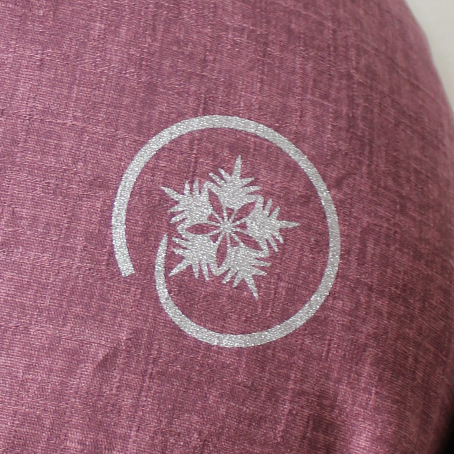 おじゃみ座布団 | 古希・喜寿祝い (紫色) オプション:花個紋(色:シルバー)