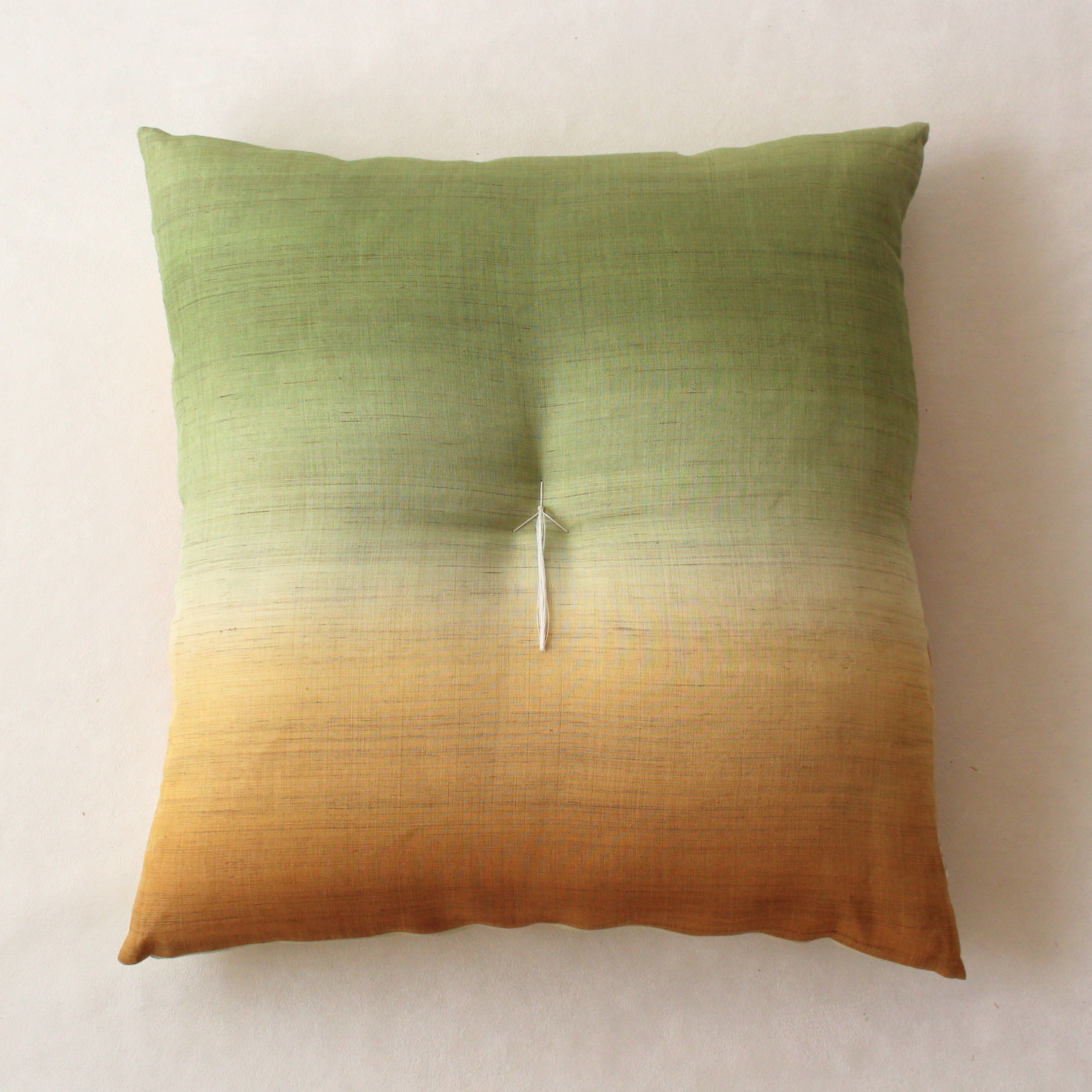 京座布団 | 引き染め(麻生地) グリーン