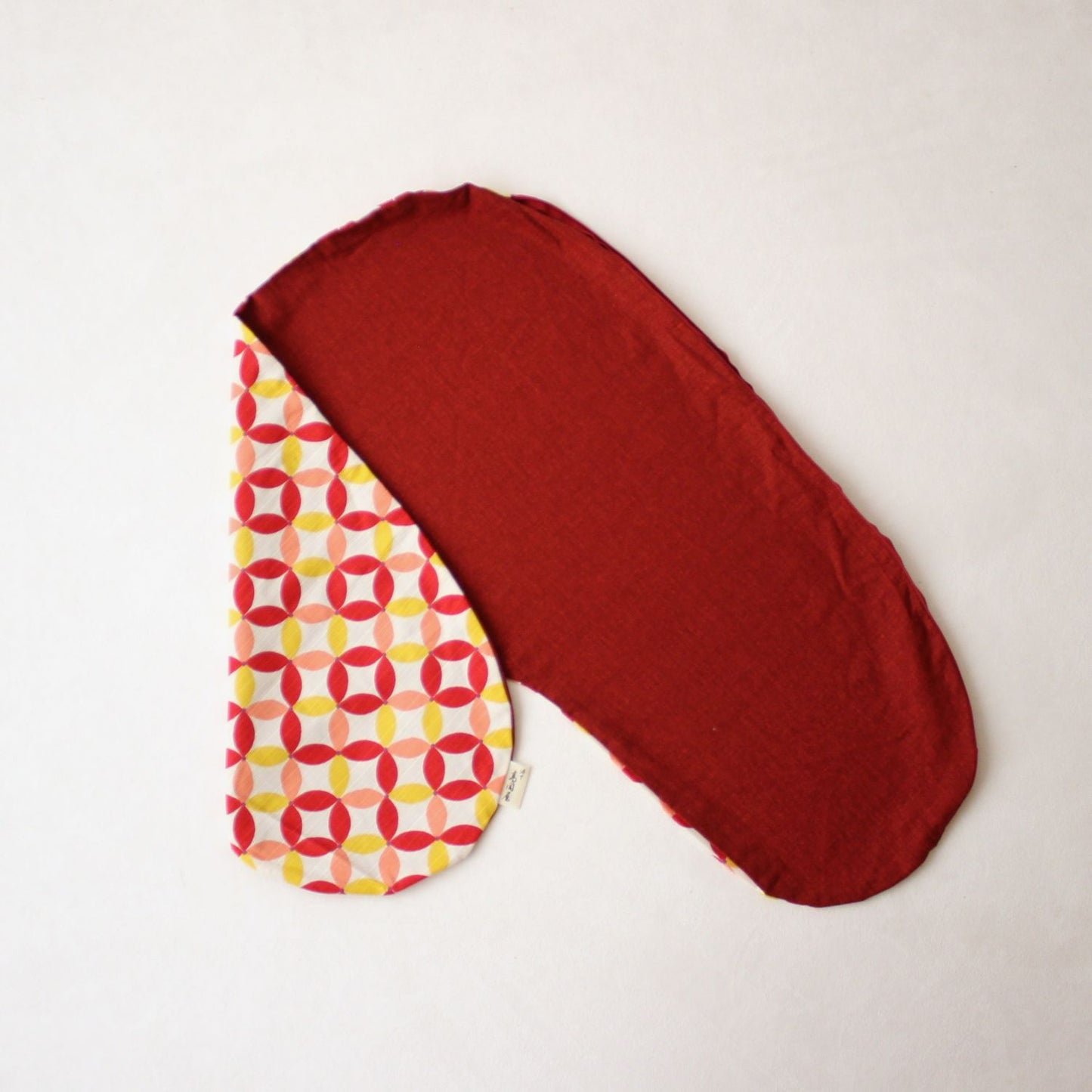 リバーシブルデザイン 星七宝 赤x京鹿子