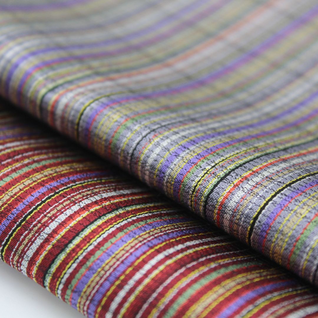 おじゃみセッティ | 西陣織 上から、矢鱈縞(やたらじま)鶯(うぐいす)・牡丹