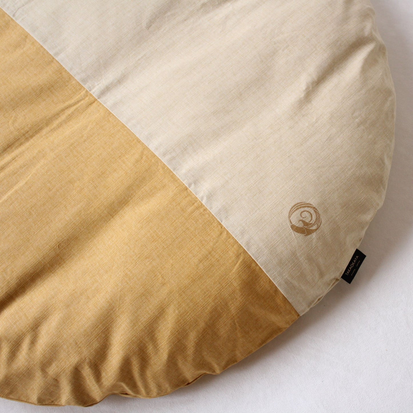 せんべい座布団 | 撥水ヌードせんべい&洗えるカバーセット 【花個紋:ゴールド】ツートンデザイン 28.金木犀 / 29.鳥の子