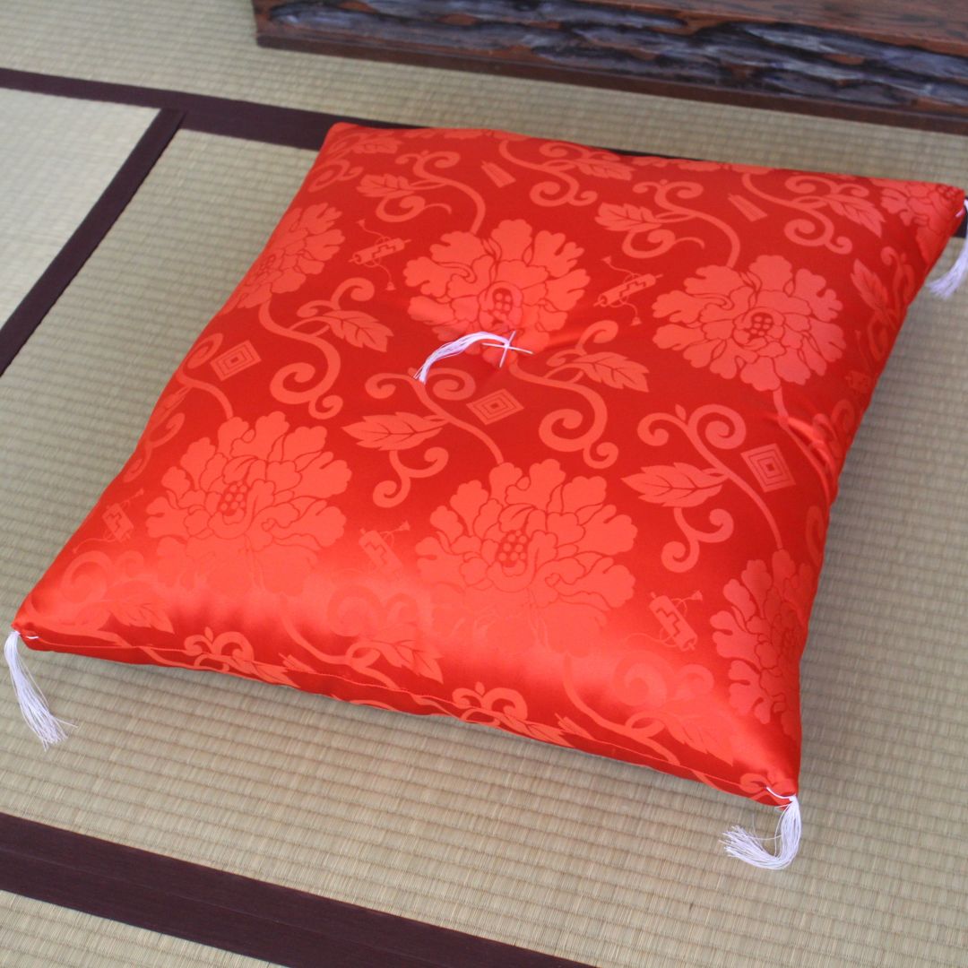 法要座布団 | ポリエステル唐草 法要座布団 | ポリエステル唐草