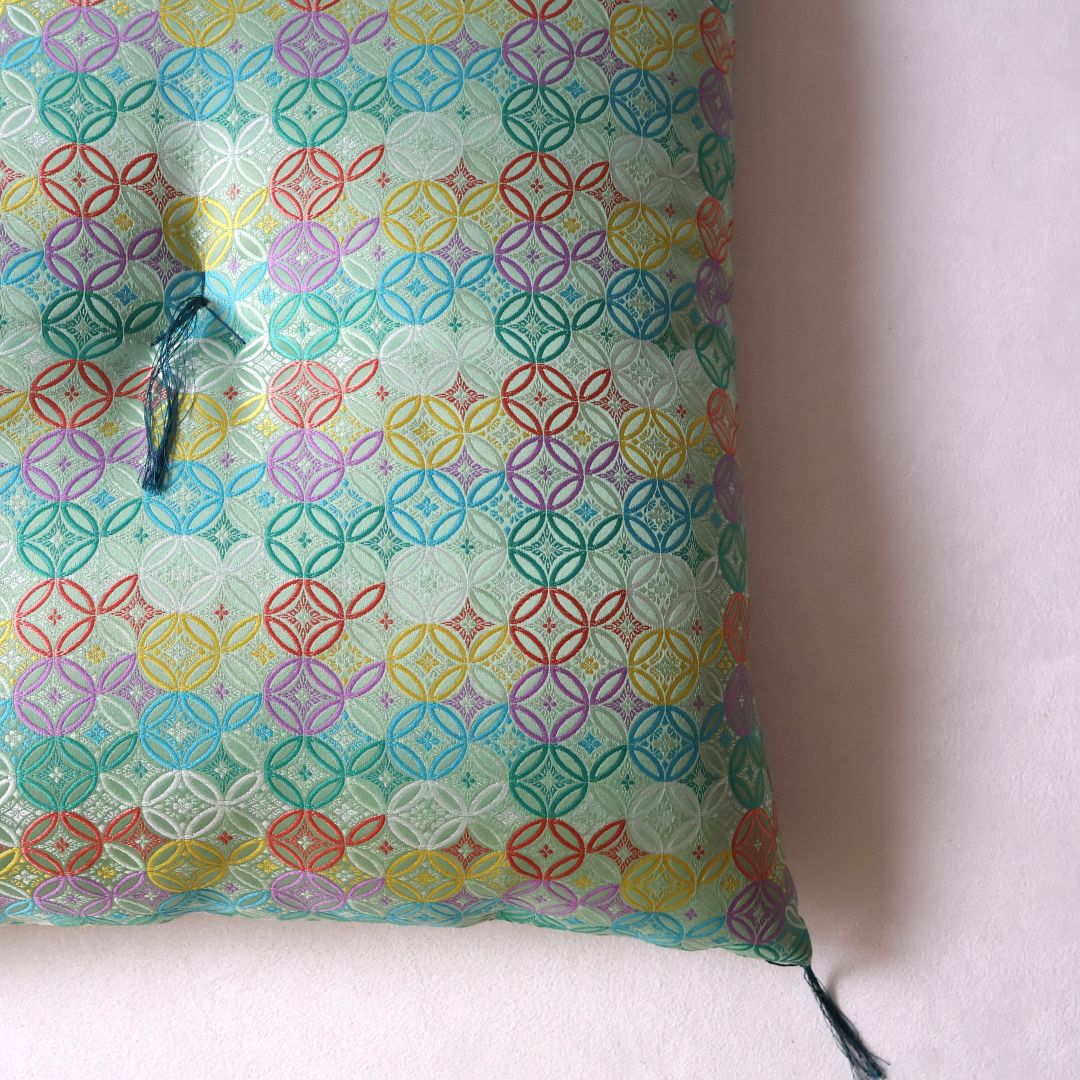 京座布団 | 七宝 翡翠