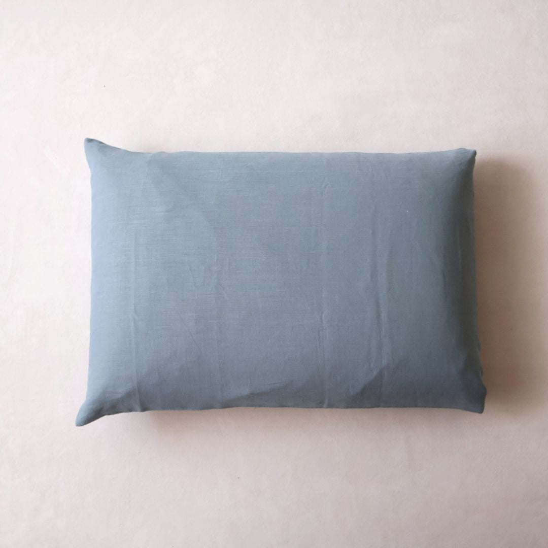 まくらカバー | 京の麻 ブルー