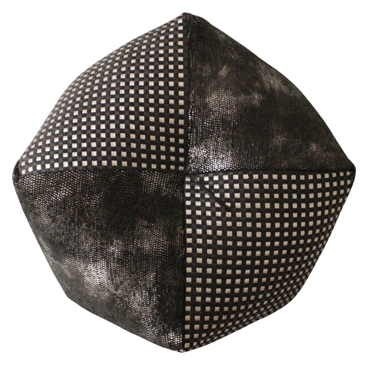 【限定シリーズ】おじゃみ座布団 | メタルチェック by CASAMANCE(カサマンス) ブラック