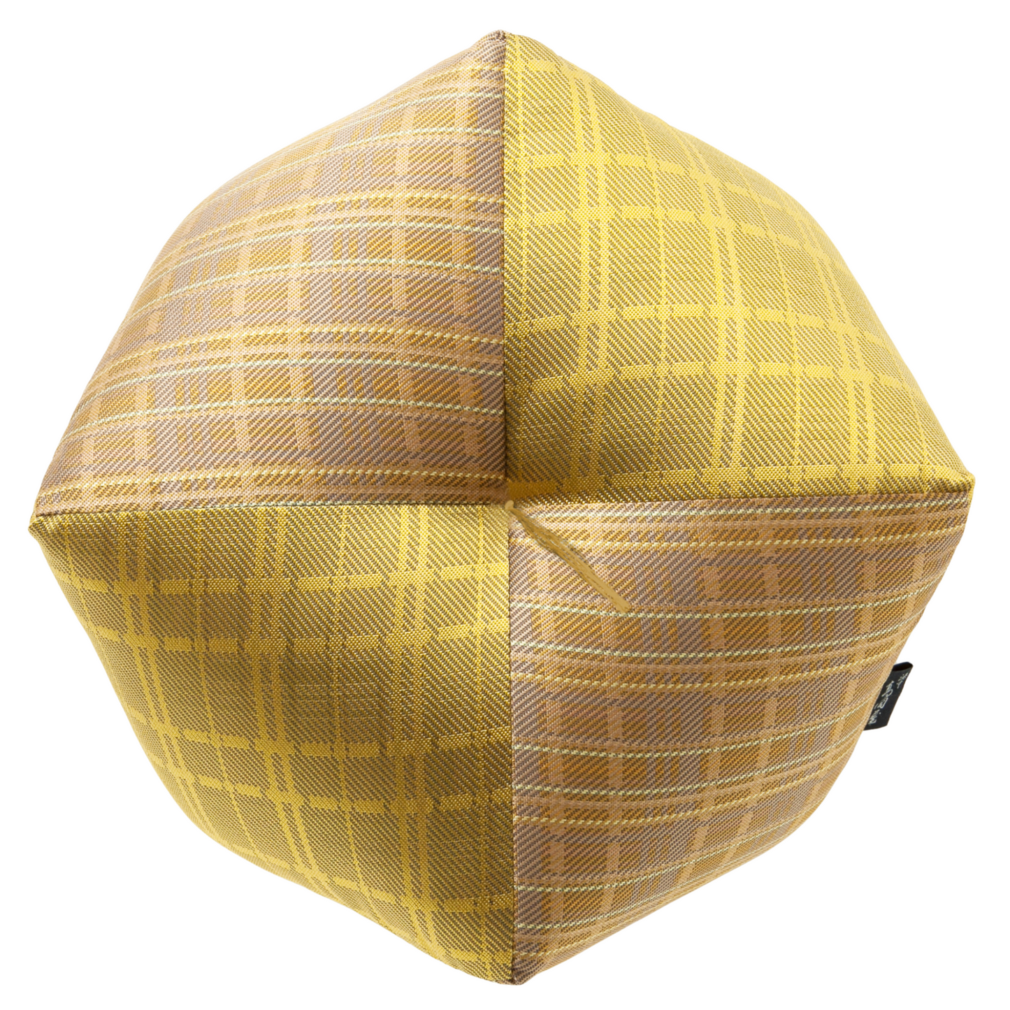 おじゃみ座布団 | 西陣織 三枡格子 山吹