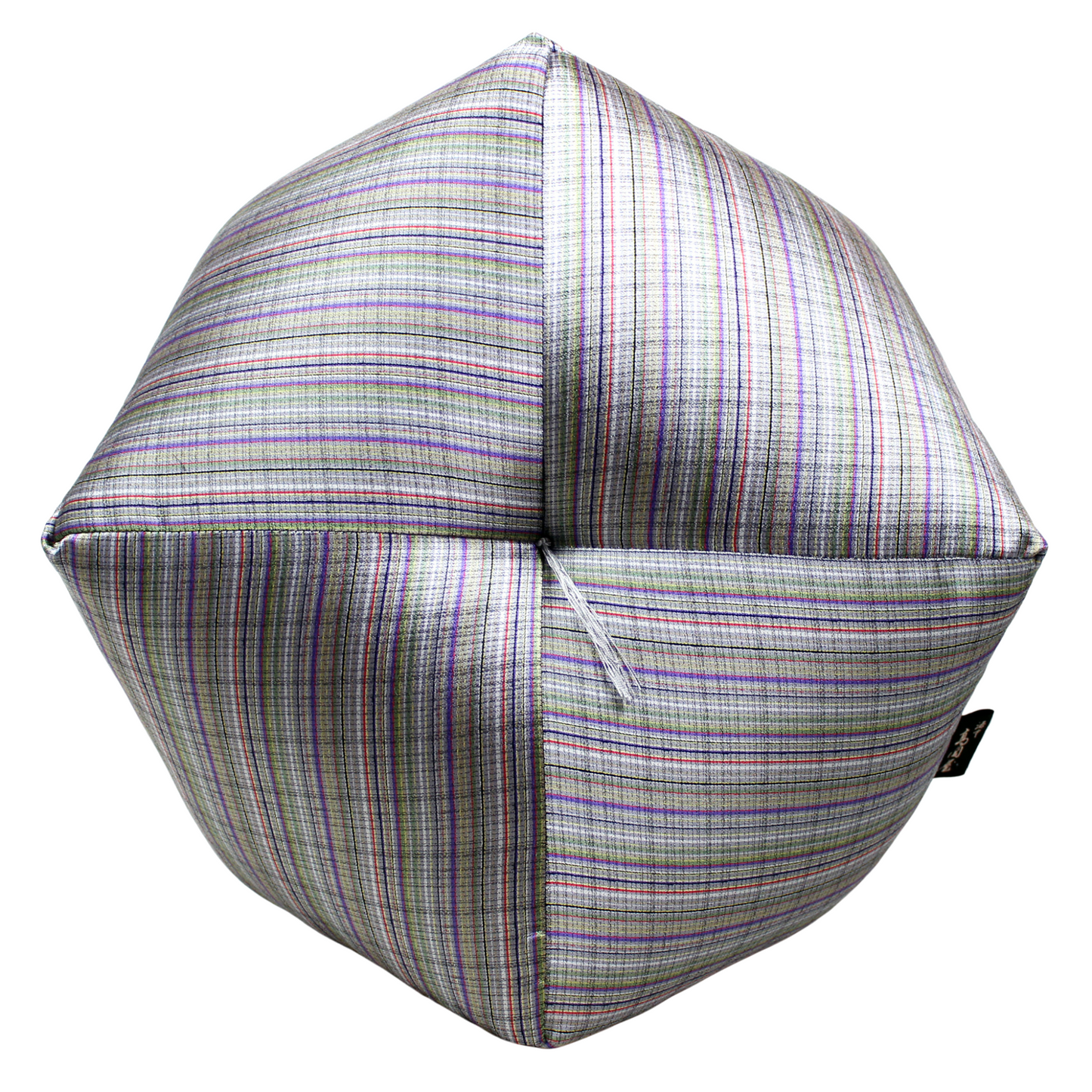 おじゃみ座布団 | 西陣織 矢鱈縞 鶯