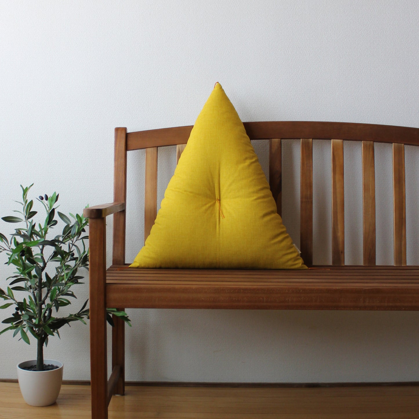 三角座ぶとん | 綿生地 直入れタイプ・レギュラー|41.菜の花