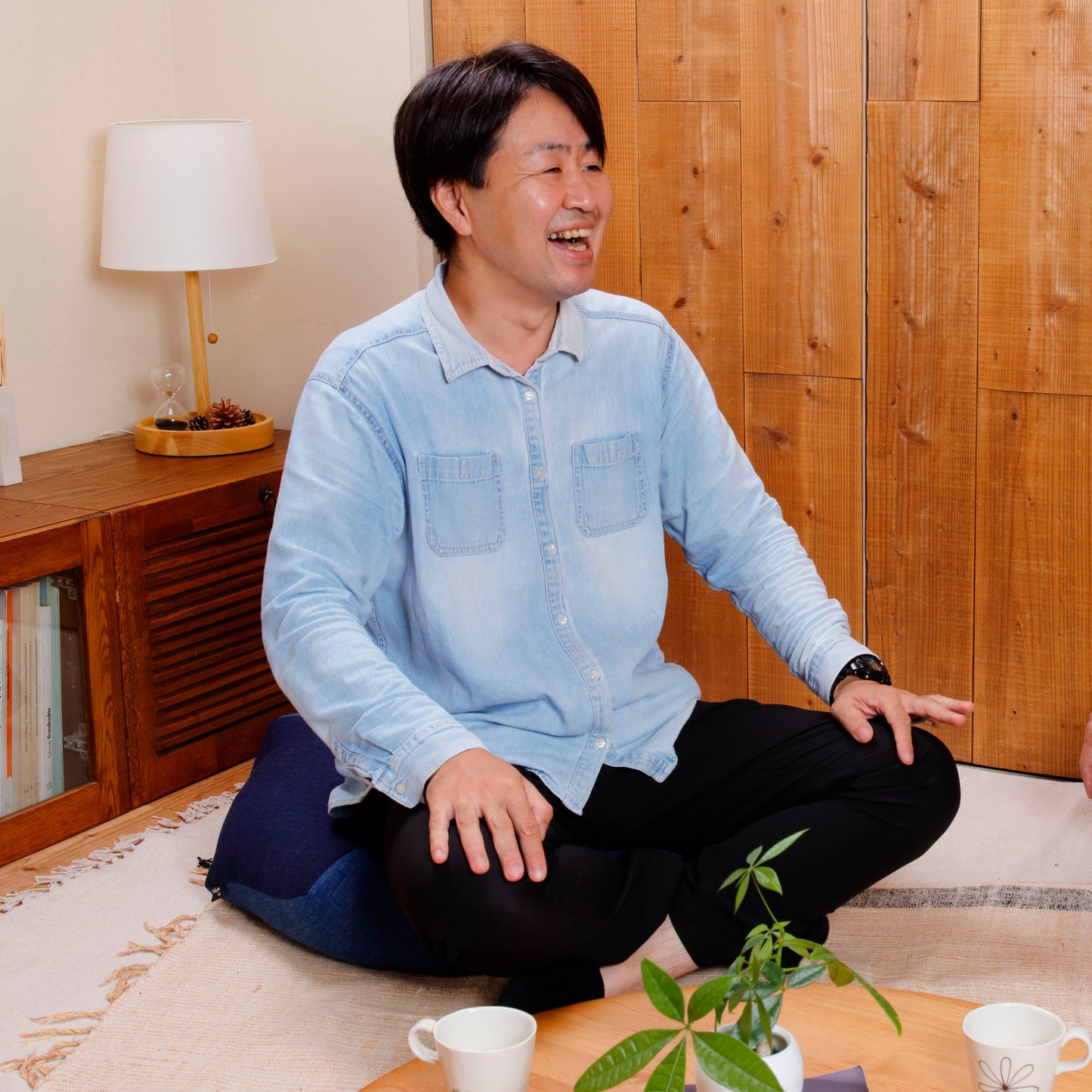 おじゃみセッティ | 綿生地 31.千草x45.褐色