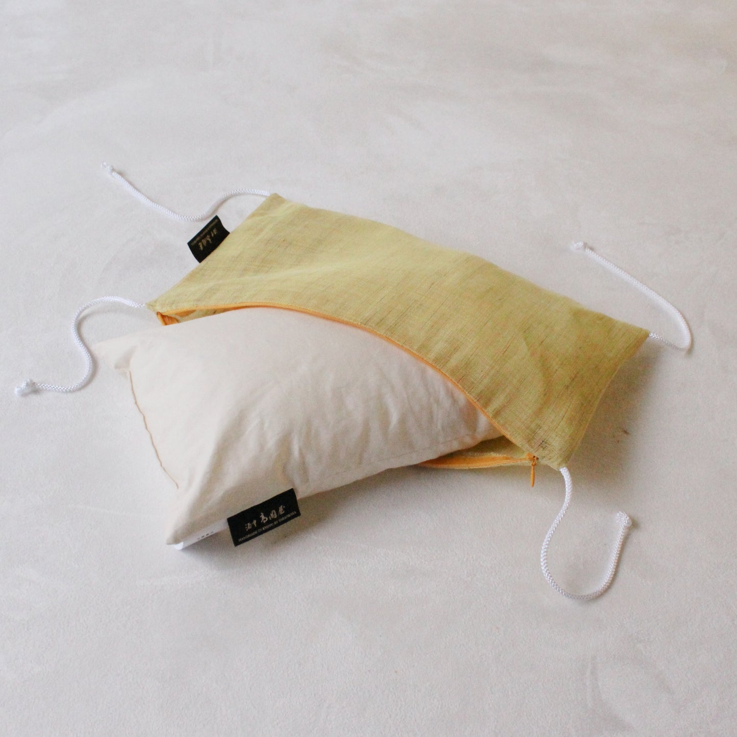 たわら枕 | 麻生地 カバーセット|009.橘