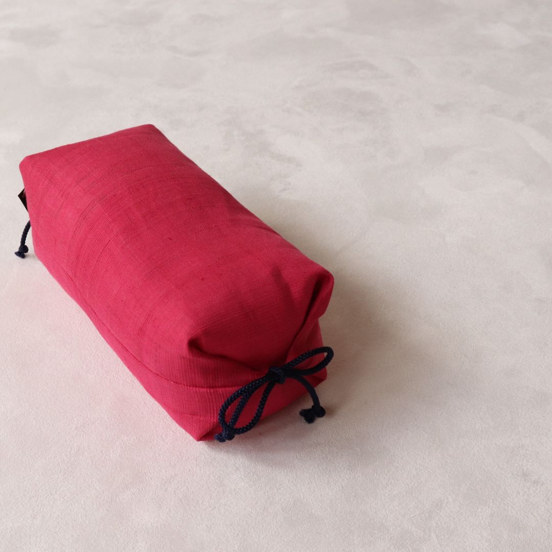 たわら枕 | 麻生地 022.躑躅色