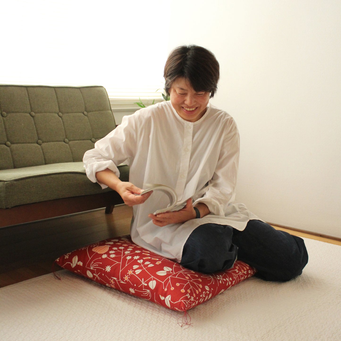 京座布団 | 綿生地(北欧調) 京座布団 | 綿生地(北欧調)