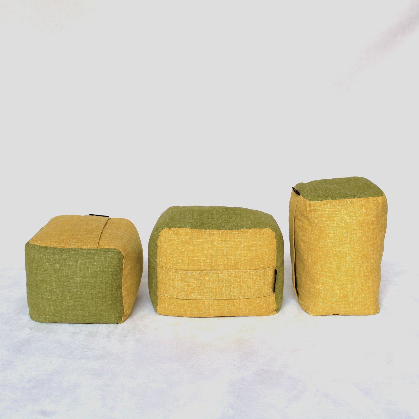 コロミィ | 綿生地 3つの形でお使いいただけます。【持ち手】41.菜の花【本体】42.萌黄