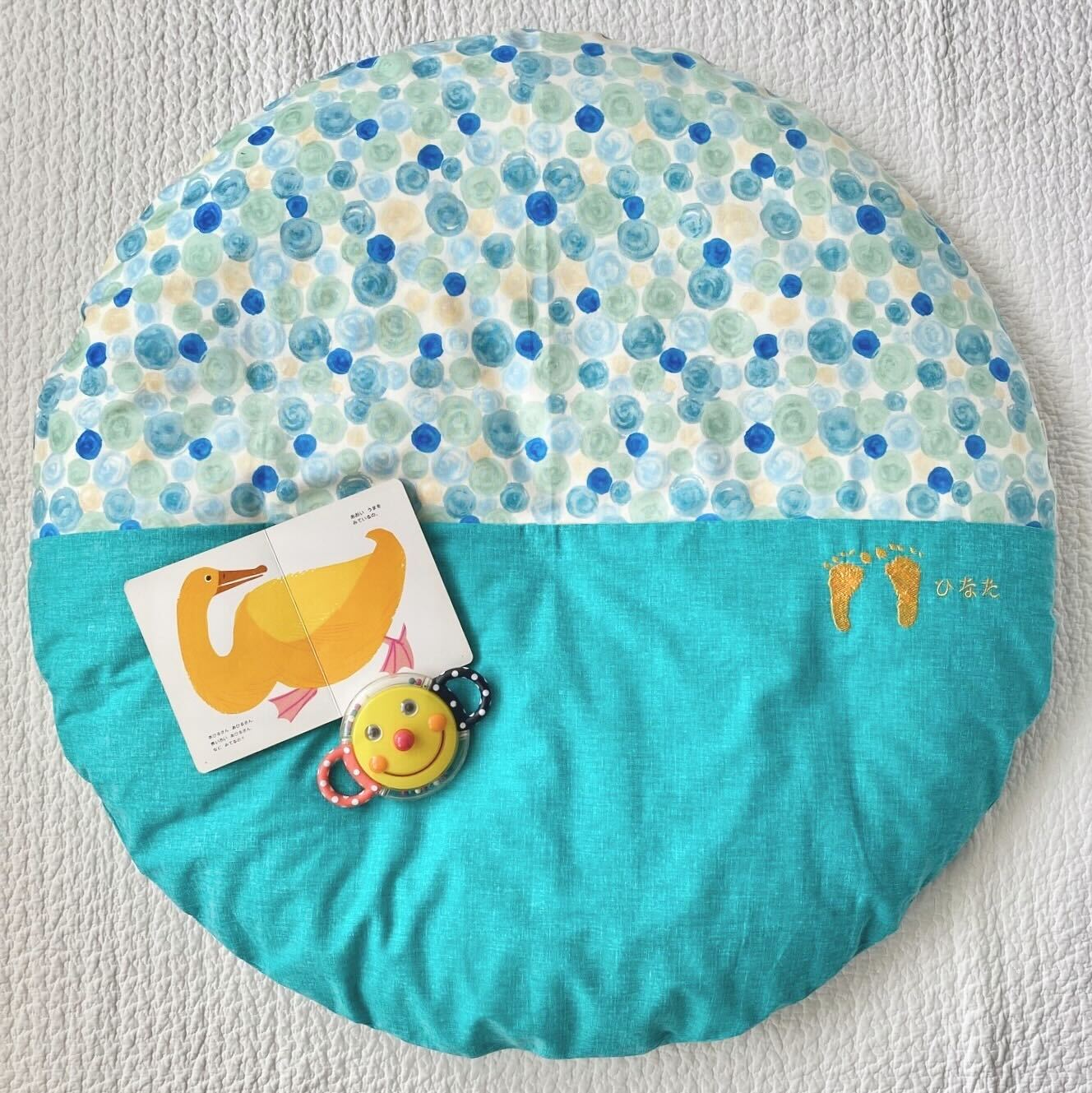 足がた刺繍】せんべい座布団カバー | 綿生地 – 洛中高岡屋公式