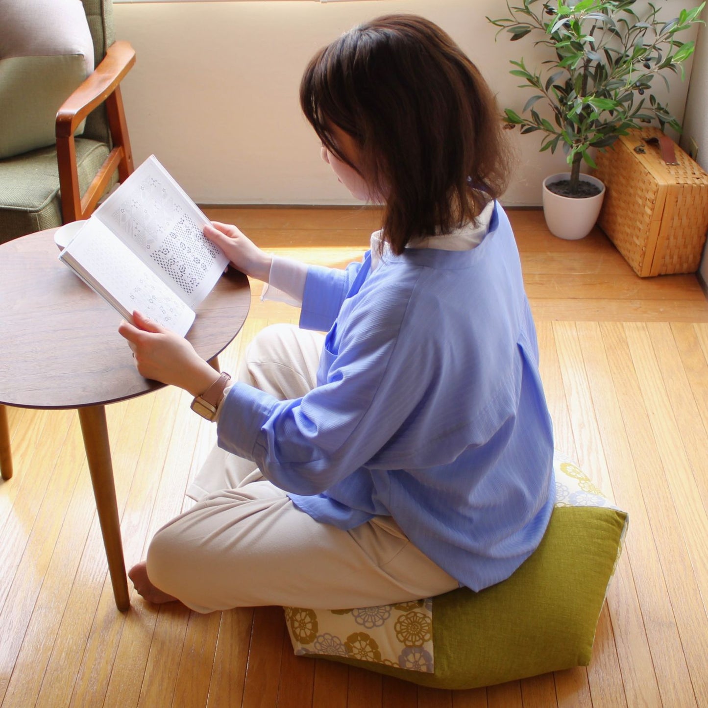 おじゃみセッティ | 綿生地 おじゃみセッティMサイズ(モデル身長 約150cm)