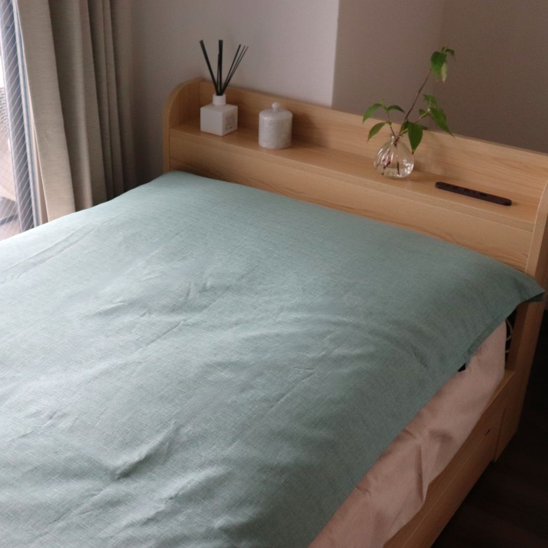 敷き布団カバー・ポケットタイプ | 綿生地 21.砧青磁