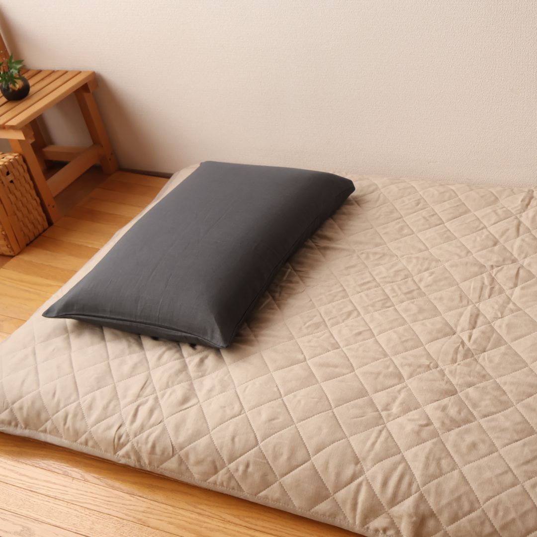 本麻敷きパッド | グレージュ（リネン） – 洛中高岡屋公式オンライン