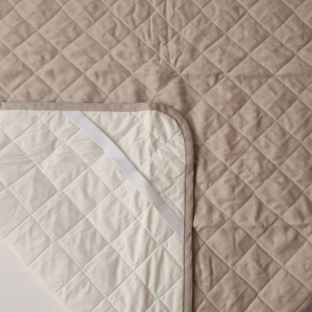 本麻敷きパッド | グレージュ(リネン) 本麻敷きパッド | グレージュ(リネン)