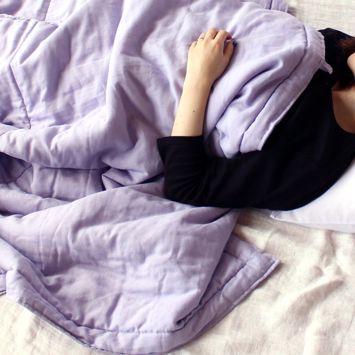 洗える肌ふとん | スフレガーゼ 紫陽花(あじさい)