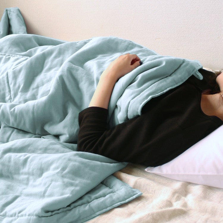 洗える肌ふとん | スフレガーゼ 水浅葱(みずあさぎ)