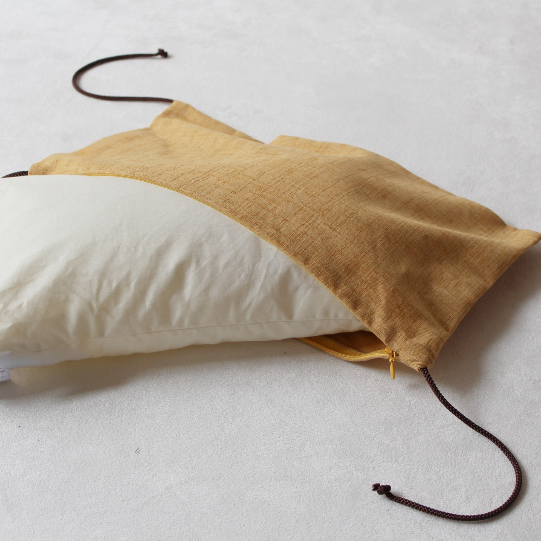 たわら枕カバー | 綿生地 カバーセット |生地:金木犀(カバー)