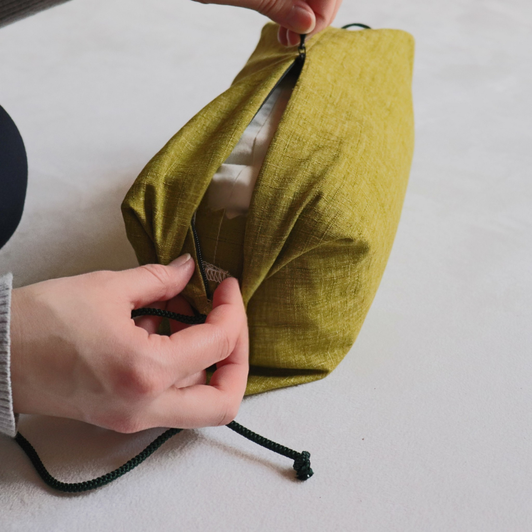 たわら枕カバー | 綿生地 カバーセット | 生地:42.萌黄(カバー)