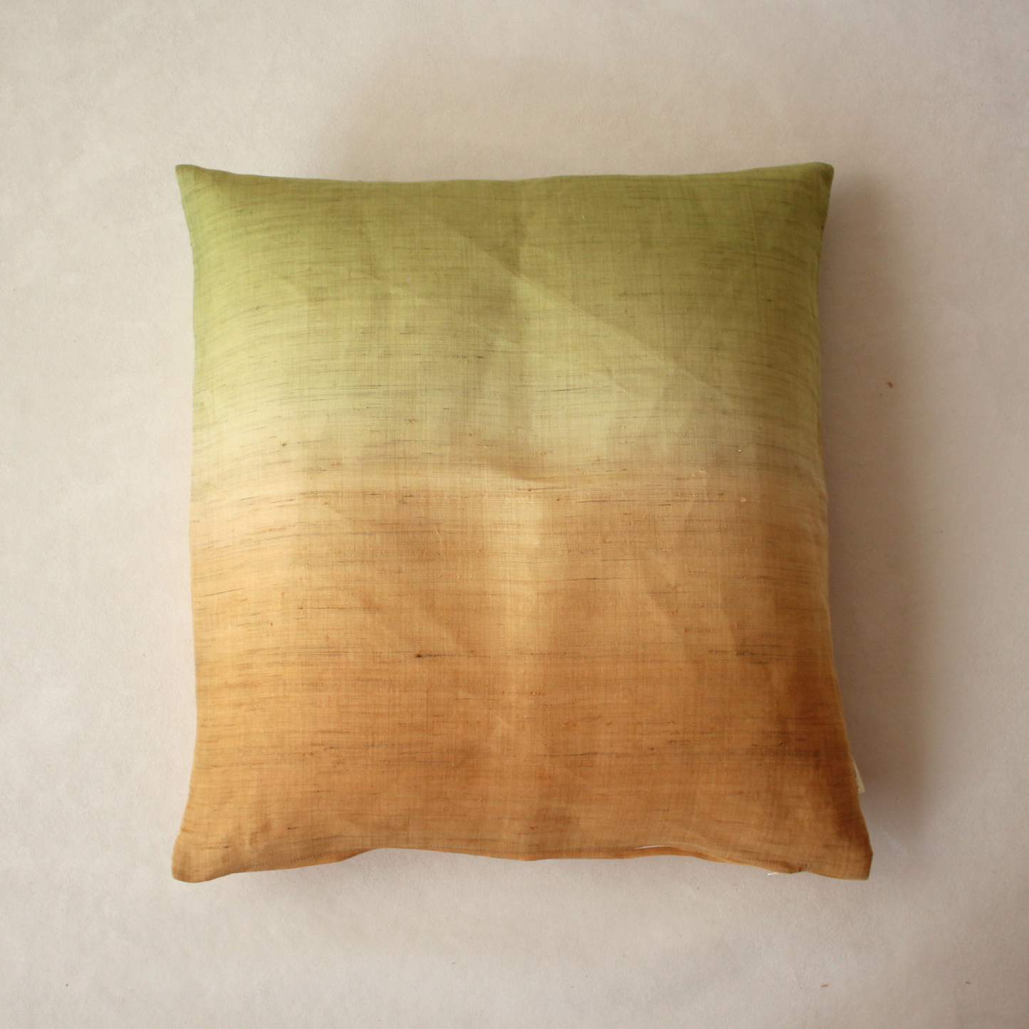 座布団カバー | 引き染め・麻生地 グリーン