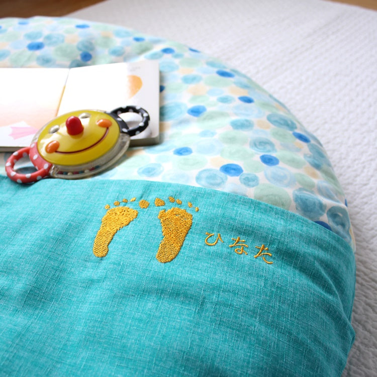 ツートンデザイン　44.藍玉/しゃぼんふゆ　刺繍：533.オレンジ