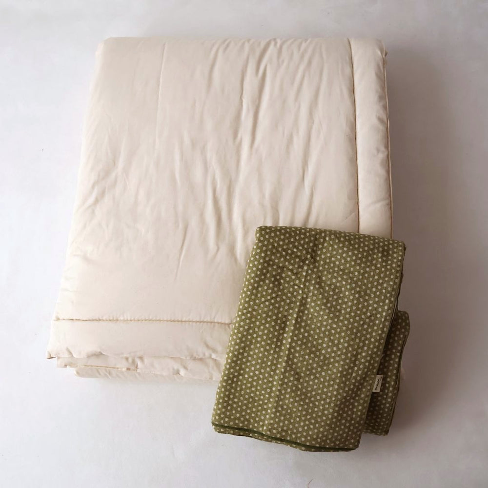 カバー：リバーシブルデザイン｜あられグリーンｘ翁苔